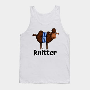 Knitter (Dark Sheep) Tank Top